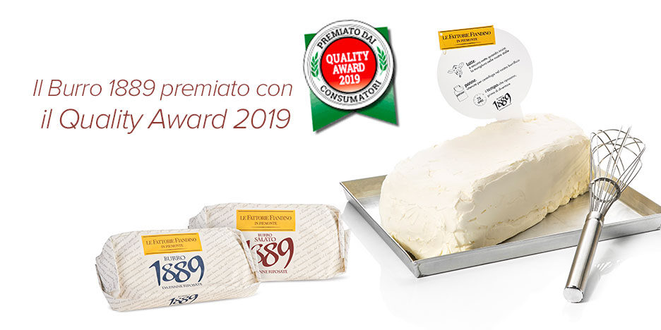 IL BURRO 1889 PREMIATO CON IL QUALITY AWARD