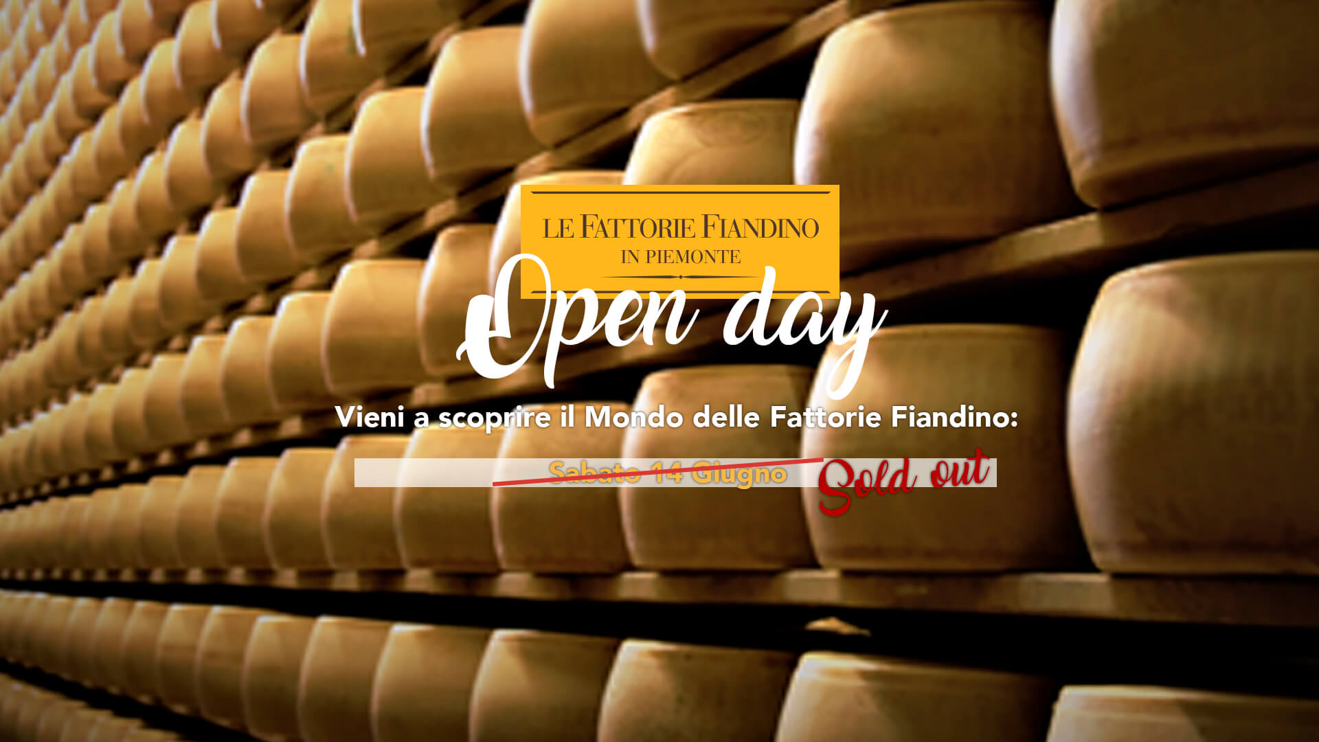 OPEN DAY ALLE FATTORIE FIANDINO 14 GIUGNO 2025 - Sold Out