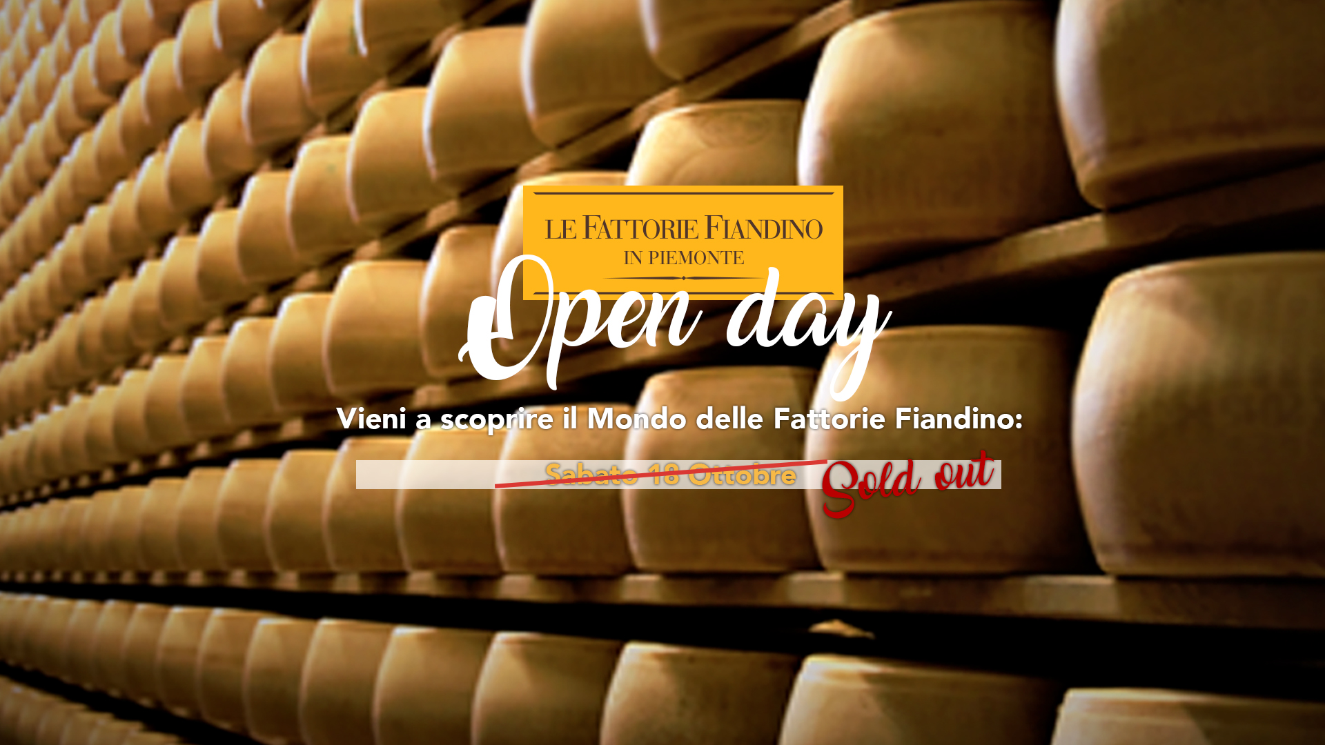 OPEN DAY ALLE FATTORIE FIANDINO 18 OTTOBRE 2025 - Sold Out