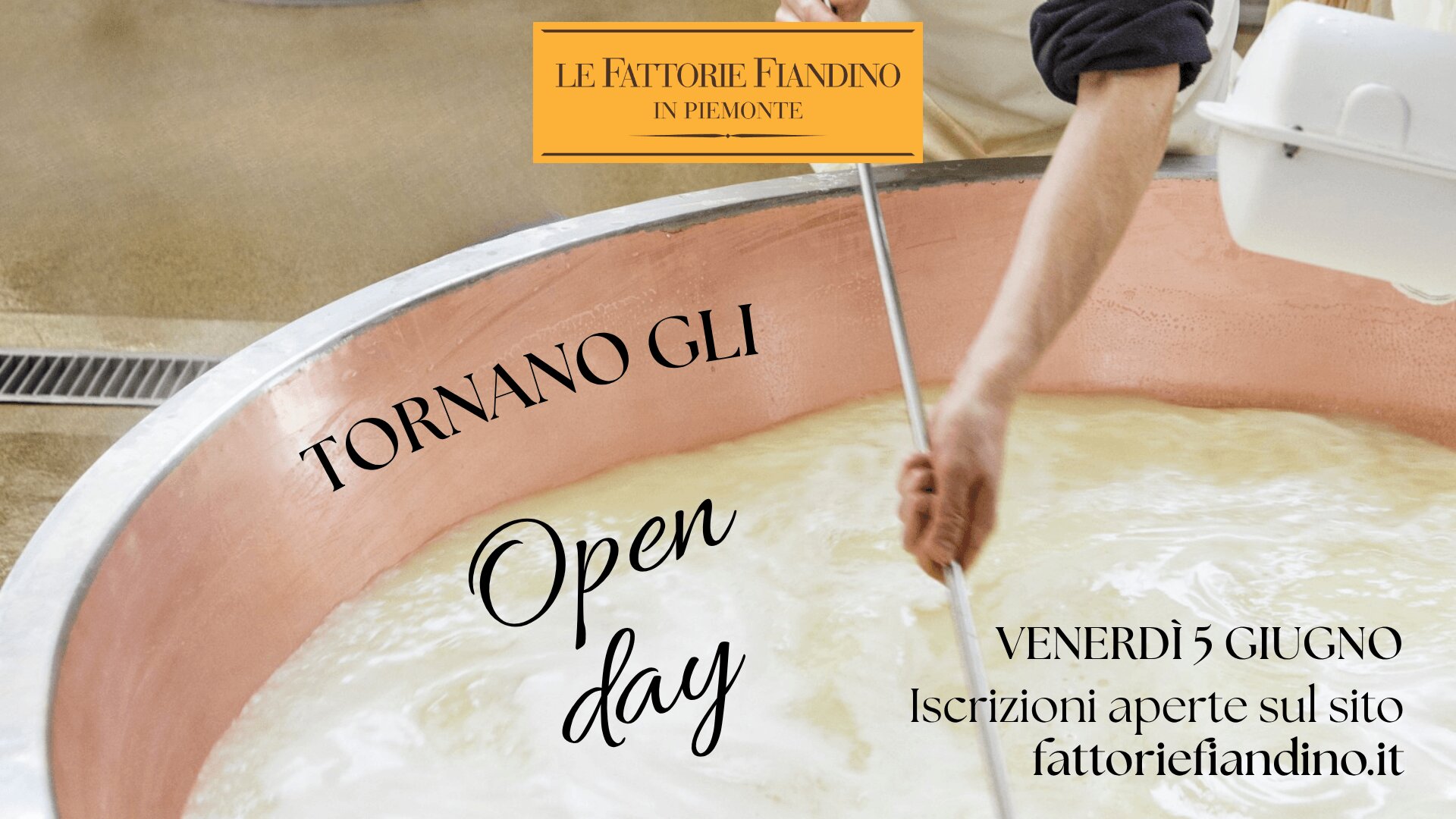 OPEN DAY ALLE FATTORIE FIANDINO 5 GIUGNO 2026